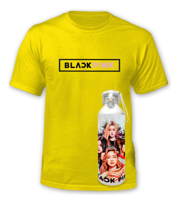 Polera Black Pink + Botella Aluminio 750ml - Estampaking - Imagen 21