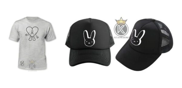 Polera Bad Bunny+jockey Gorro-un Verano Sin Ti - Estampaking