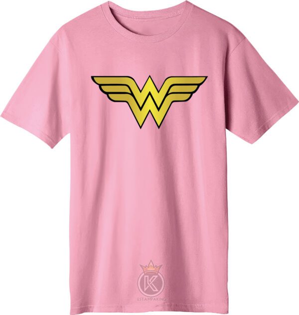 Polera Mujer Maravilla - Logo - Mujer Guerrera - Estampaking