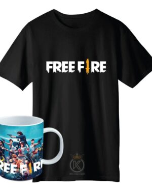Polera Free Fire + Tazon - Videojuego - Estampaking