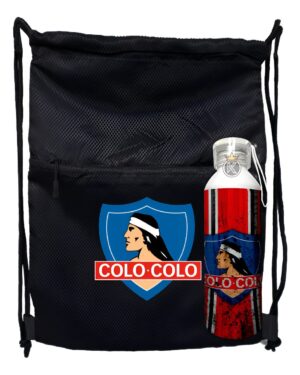 Morral Con Cierre Colo - Colo + Botella De Agua -estampaking