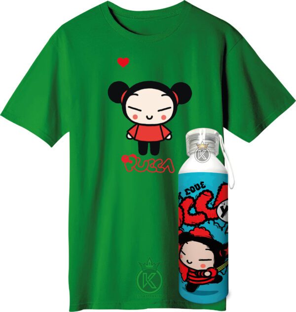 Polera Pucca + Botella En Aluminio 750ml - Estampaking - Imagen 25