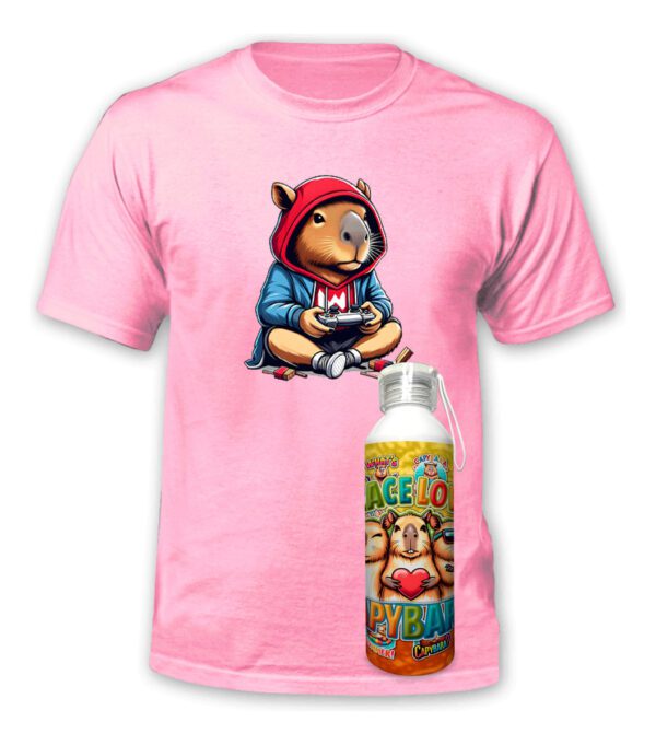 Polera Capibara + Botella Aluminio - Carpincho - Estampaking - Imagen 22