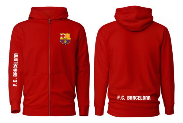 Poleron Con Cierre Futbol Club Barcelona - Fc Barca - Futbol Profesional - Estampaking - Imagen 13