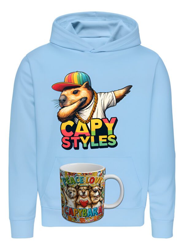 Poleron Capibara + Tazon - Capy Style - Carpincho Honestidad Sinceridad - Estampaking - Imagen 13