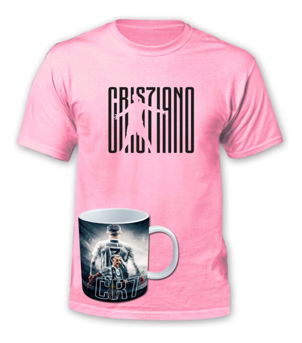 Polera Cristiano Ronaldo + Tazon - Futbol Cr7 - Estampaking