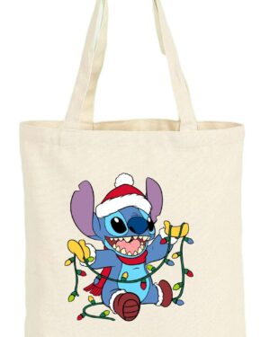 Tote Bag Bolsa Stitch Navidad 2 - Estampaking