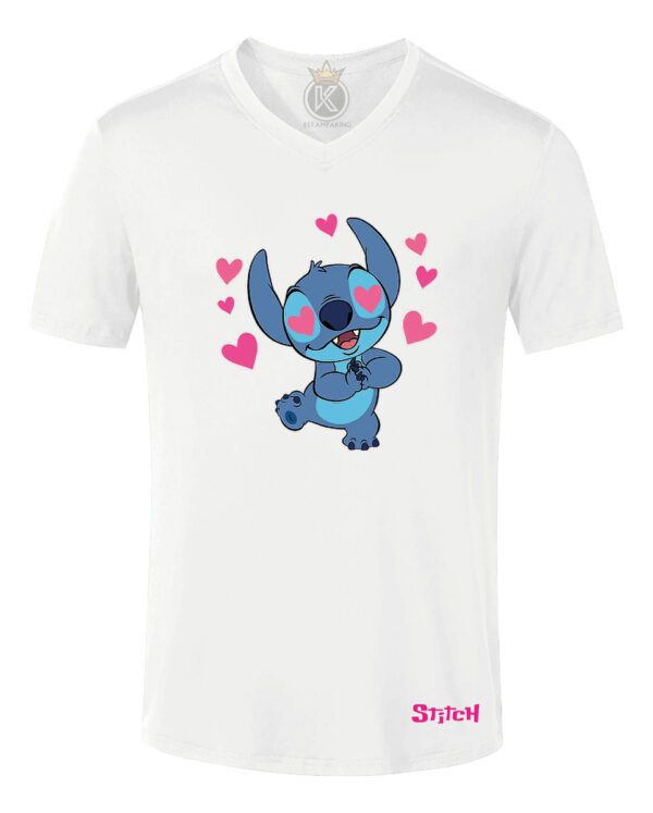 Polera Stitch - Lilo - Perro - V - Estampaking