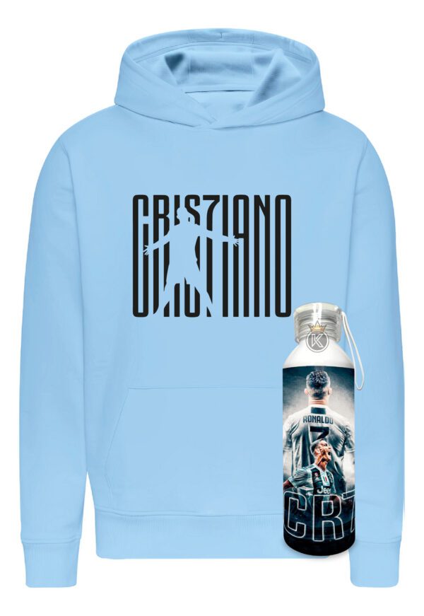 Poleron Cristiano Ronaldo + Botella En Aluminio 750ml - Cr7 - Futbol - Portugues - Jugador - Estampaking - Imagen 22