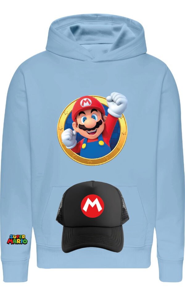Poleron + Jockey Gorro Mario Bros - Nintendo - Videojuegos - Niños - Mario Bros - Estampaking - Imagen 28