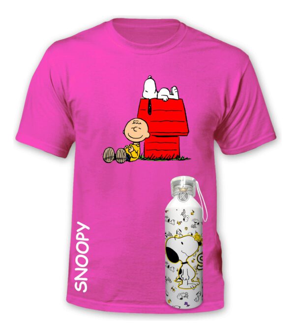 Polera Snoopy + Botella En Aluminio - Charlie - Estampaking - Imagen 25