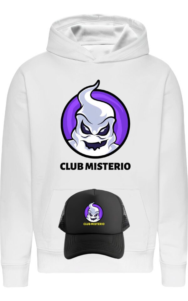 Poleron Club Misterio + Gorro Jockey - Fede - Youtuber 2 - Influencer - Edicion Morado - Estampaking - Imagen 7