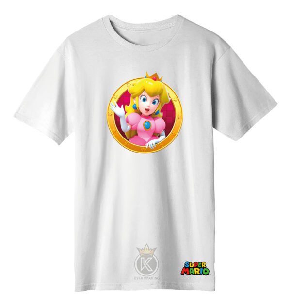 Polera Princesa Peach + Botella En Aluminio - Estampaking - Imagen 4