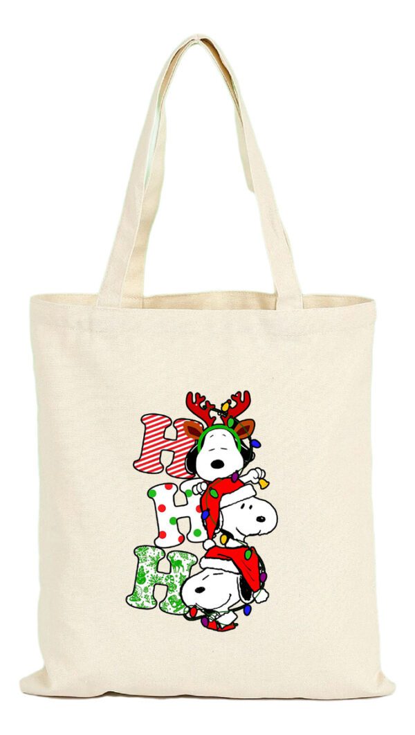 Tote Bag Bolsa Snoopy Navidad - Estampaking