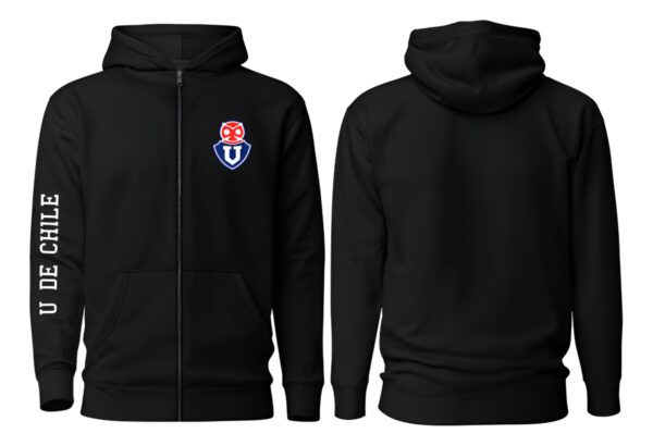 Poleron Con Cierre U De Chile - Futbol Chileno - Estampaking - Imagen 4