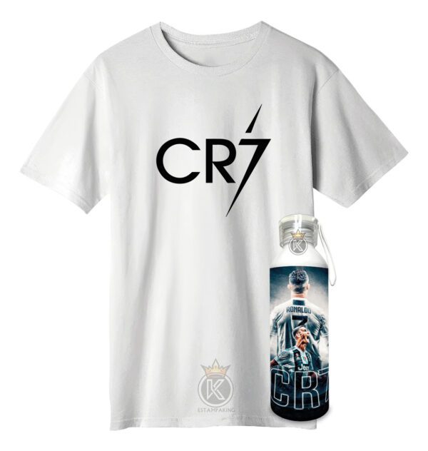 Polera Cristiano Ronaldo + Botella En Aluminio - Estampaking - Imagen 16