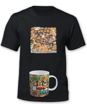 Polera Capibara + Tazon/mug - Carpincho - Estampaking