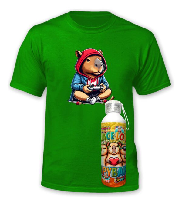 Polera Capibara + Botella Aluminio - Carpincho - Estampaking - Imagen 19