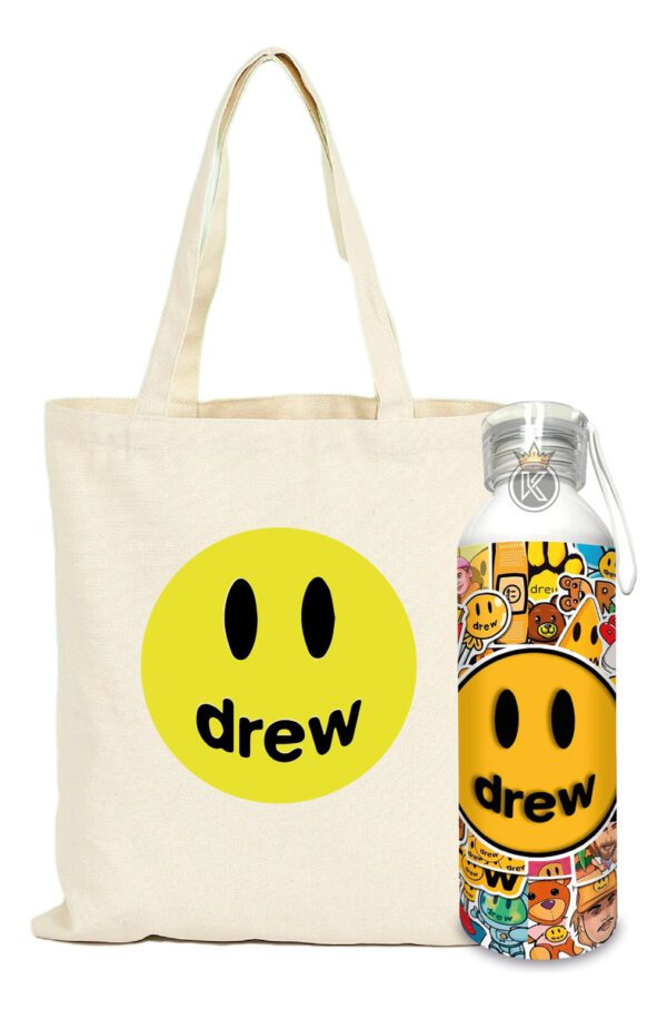 Tote Bag Drew + Botella En Aluminio 750ml - Estampaking
