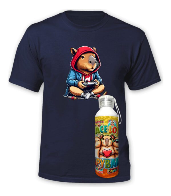 Polera Capibara + Botella Aluminio - Carpincho - Estampaking - Imagen 13