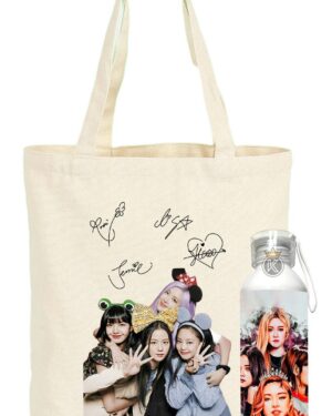 Tote Bag Blackpink + Botella En Aluminio 750ml - Estampaking
