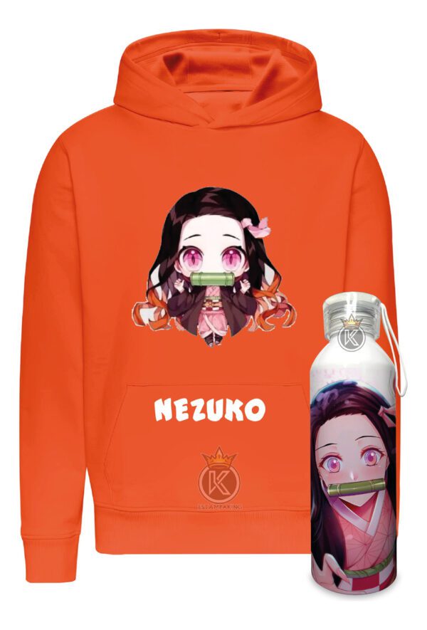 Poleron Nezuko - Kamado + Botella En Aluminio 750ml - Serie - Anime - Estampaking - Imagen 19