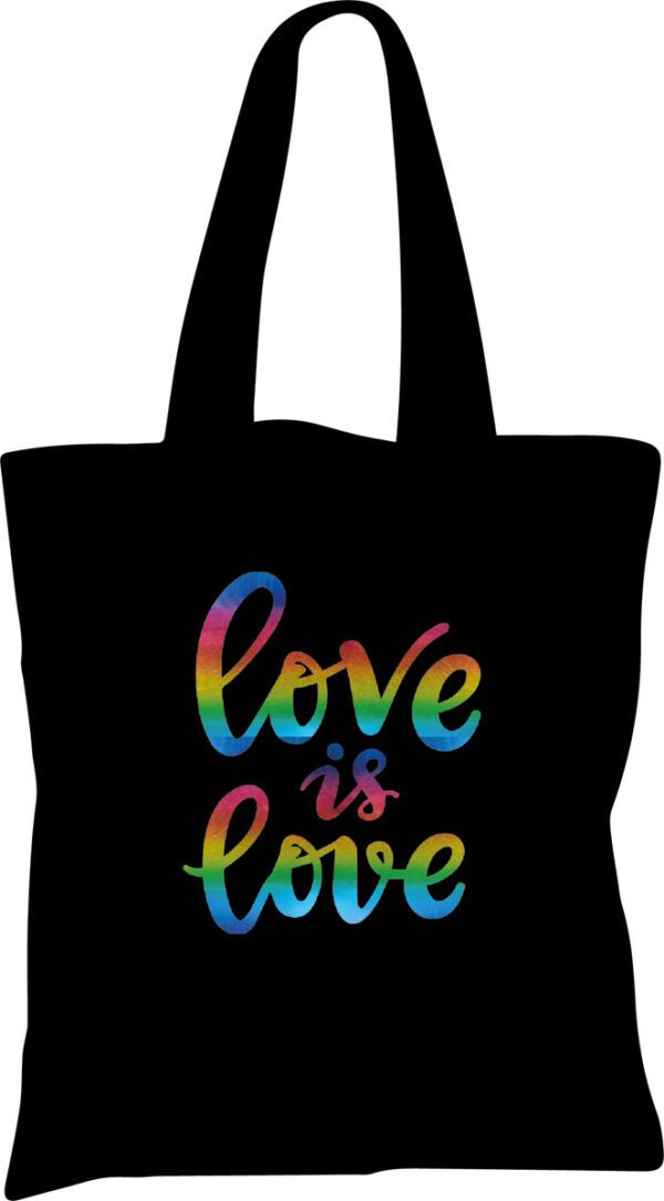 Tote Bag Bolsa Amor Es Amor - Lgbt N - Estampaking