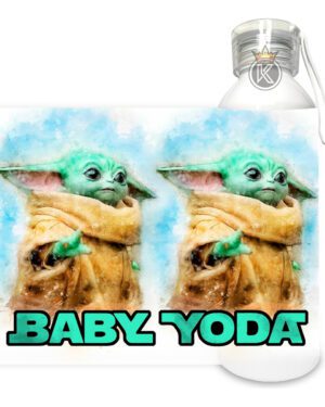 Botella De Aluminio 750ml Baby Yoda - Estampaking
