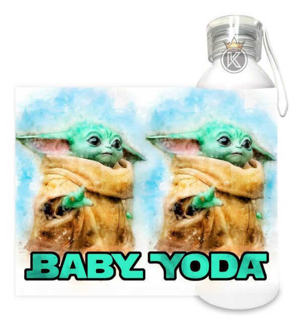 Botella De Aluminio 750ml Baby Yoda - Estampaking