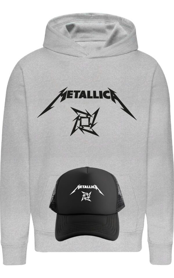 Poleron Metallica + Jockey Gorro - Thrash Meta - Rock - Musica - Estampaking - Imagen 4