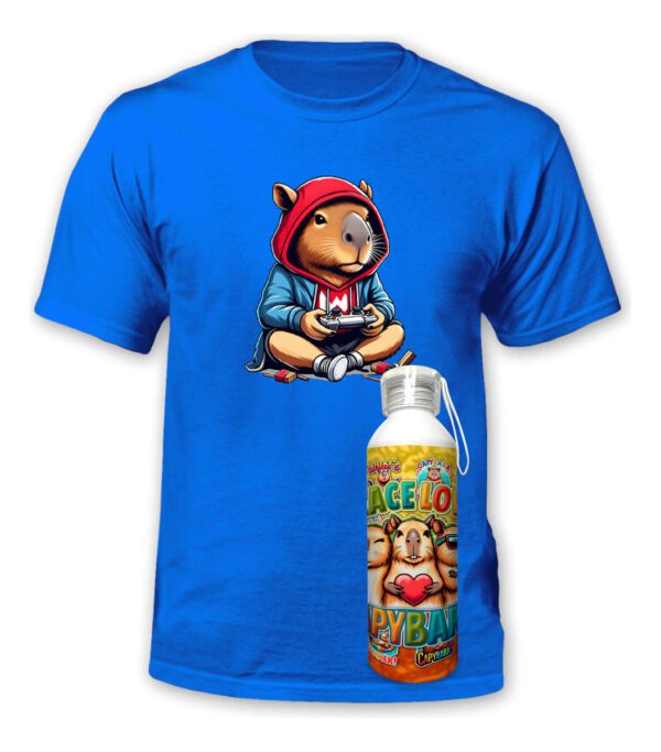 Polera Capibara + Botella Aluminio - Carpincho - Estampaking - Imagen 16