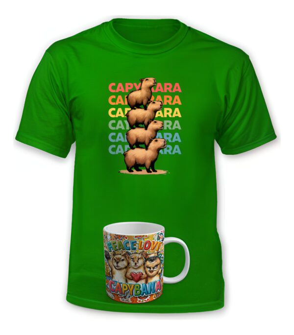Polera Capibara + Tazon/mug - Carpincho = - Estampaking - Imagen 18