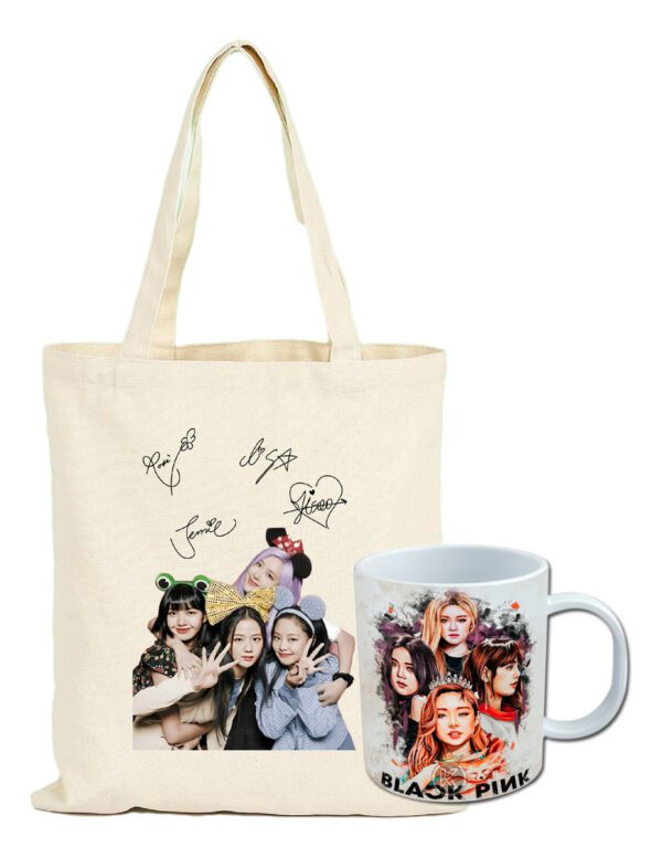 Tote Bag Bolsa Blackpink + Tazon - K-pop - Estampaking