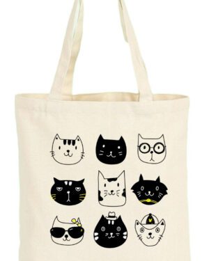 Tote Bag Bolsa Gatos - Mascotas - Cat - Amor - Estampaking