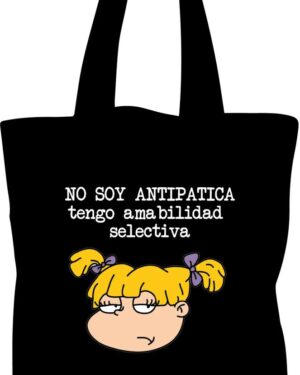 Tote Bag Bolsa Angelica N - Aventura Pañales - Estampaking