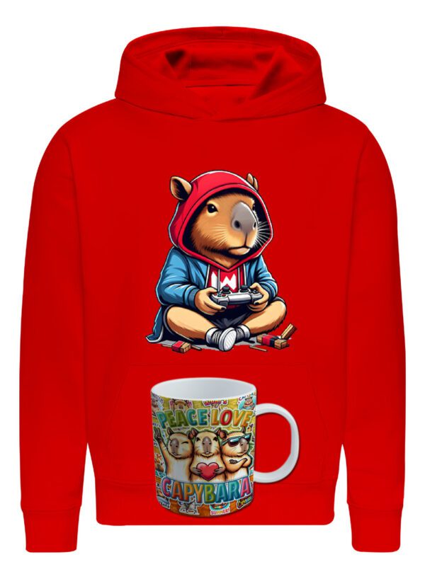 Poleron Capibara + Tazon - Gamer - Carpincho Honestidad Sinceridad - Estampaking - Imagen 22