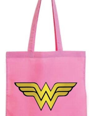 Tote Bag Bolsa Mujer Maravilla - Logo - Dorado R -estampakin