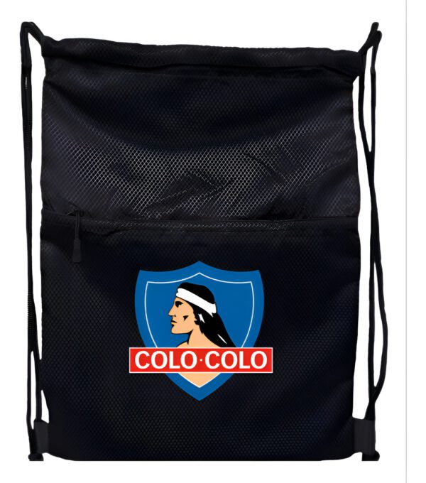 Bolso Tipo Morral Con Cierre Colo Colo - Futbo - Estampaking