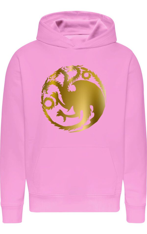Poleron Casa De Dragones - Nueva Serie - House Of Dragon - Dracarys - Metalizado - Oro - Estampaking