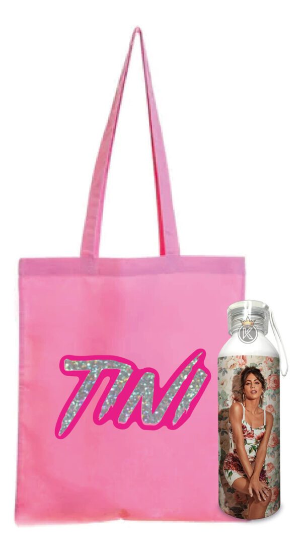Tote Bag Tini + Botella En Aluminio 750ml R - Estampaking
