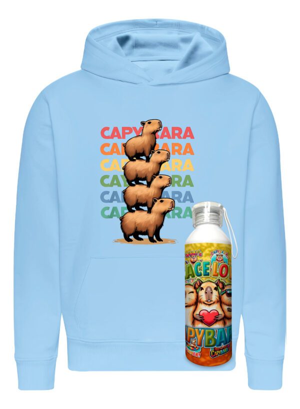 Poleron Capibara + Botella En Aluminio 750ml - = Edición 2 Carpincho Honestidad Sinceridad - Estampaking - Imagen 14