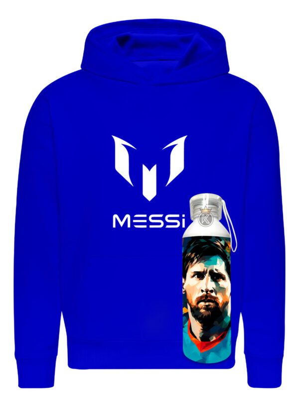 Poleron Lionel Andrés Messi + Botella En Aluminio 750ml - Futbol - Deporte - Estampaking