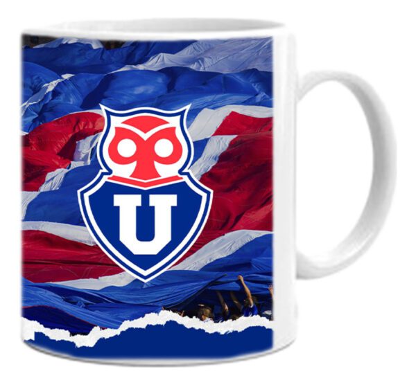 Poleron Con Cierre U De Chile + Tazón/mug - Futbol Chileno - Estampaking - Imagen 2
