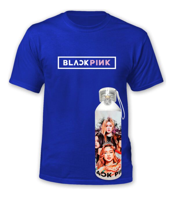 Polera Black Pink + Botella Aluminio 750ml - Estampaking - Imagen 15
