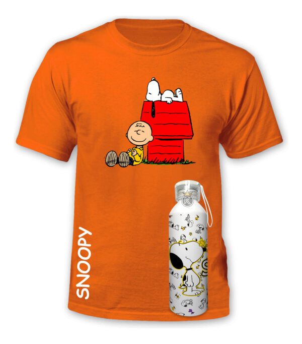 Polera Snoopy + Botella En Aluminio - Charlie - Estampaking - Imagen 22
