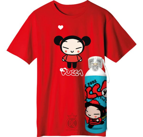 Polera Pucca + Botella En Aluminio 750ml - Estampaking - Imagen 16