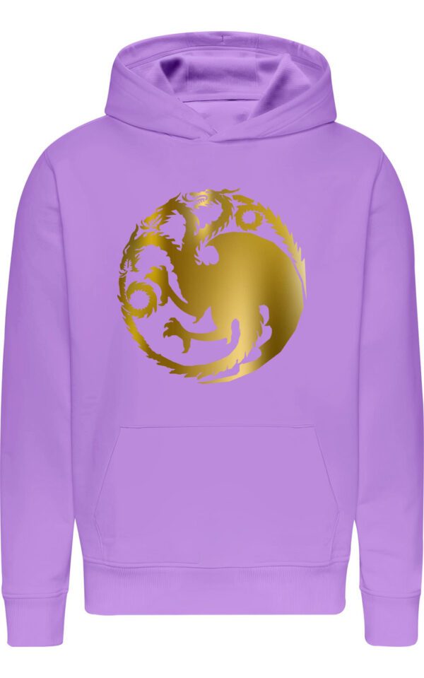 Poleron Casa De Dragones - Nueva Serie - House Of Dragon - Dracarys - Metalizado - Oro - Estampaking - Imagen 9