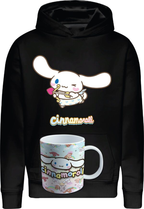 Poleron Cinnamoroll + Tazon - Hello Kitty - Perro En Forma De Nube - Personaje Amigable - Estampaking - Imagen 4