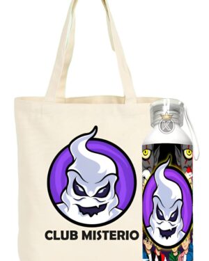 Tote Bag Bolsa Club Misterio + Botella Alumini - Estampaking