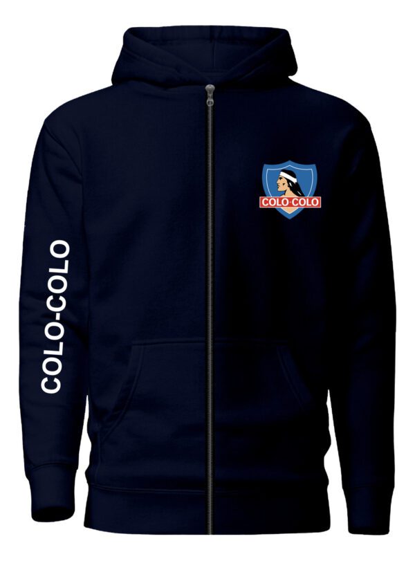 Poleron Con Cierre Colo Colo - Eterno Campeon - Futbol Chileno - Estampaking